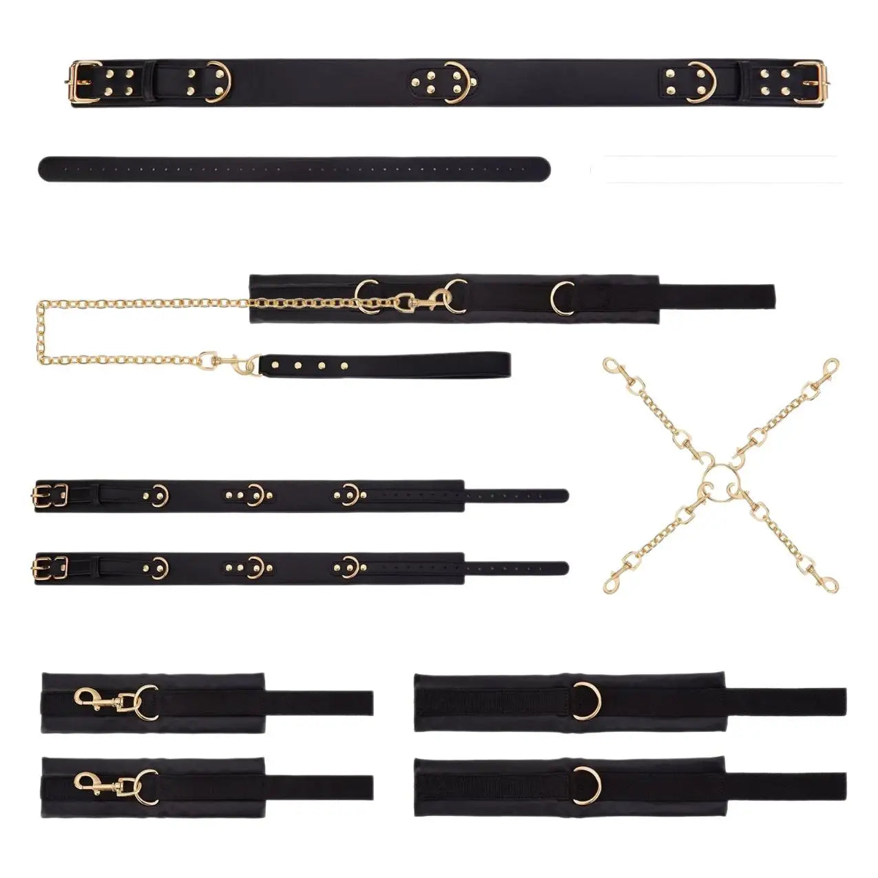 Sex Bondage SM Set Adult Sex Toys 7piece Set Handcuffs Belt Adjustable Tuning Propsv Self Bondage  Bdsm Toys  Fetish BondageGear - buysextoyth