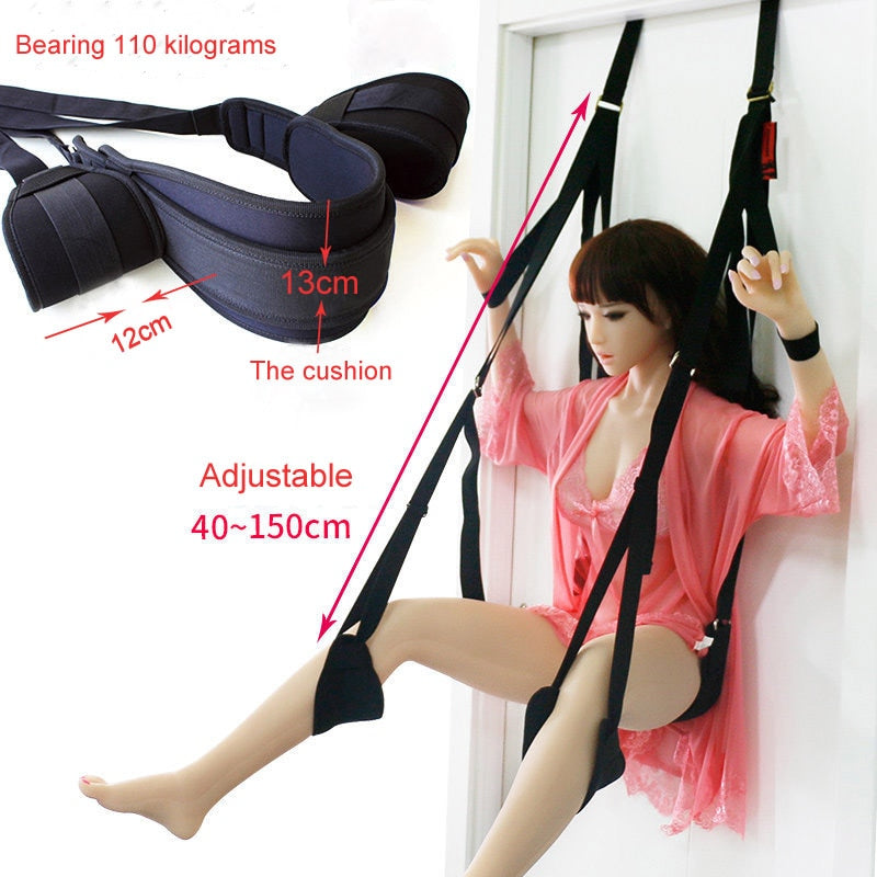 Sex Erotic Toys Shop Tool for Couples Sex Swing Soft Sex Furniture Fetish Bandage Love Adult Game Chairs Hanging Door Swing - buysextoyth