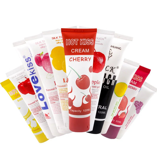 Sex Lubricant 100ml Fruit flavor Water-based Vaginal Penis Oral Sex Moisturizing Cream Adult Products sexi toys for couple - buysextoyth