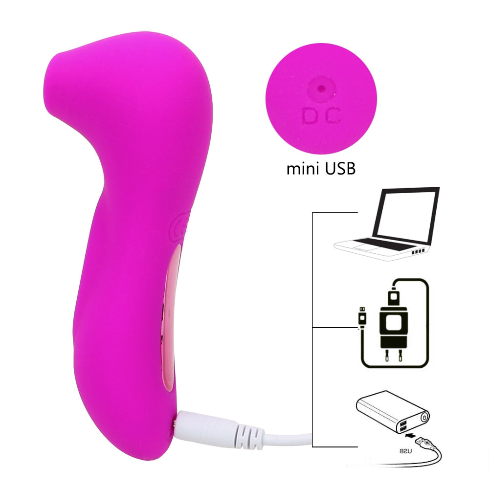 Sex Oral Licking Nipple Sucking Clit Sucker Vibrator Tongue Vibrating Clitoris Vagina Stimulator Sex Toys for Women Sucker - buysextoyth