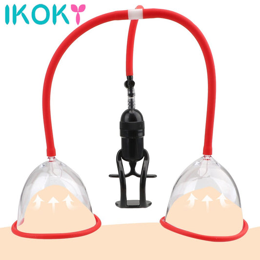 Sex Pumps Breast Enlarged Vacuum Sucke Vagina Sucking Cup Enhance Pump Couple Flirting Climax Bondage Toys Adult Products - buysextoyth