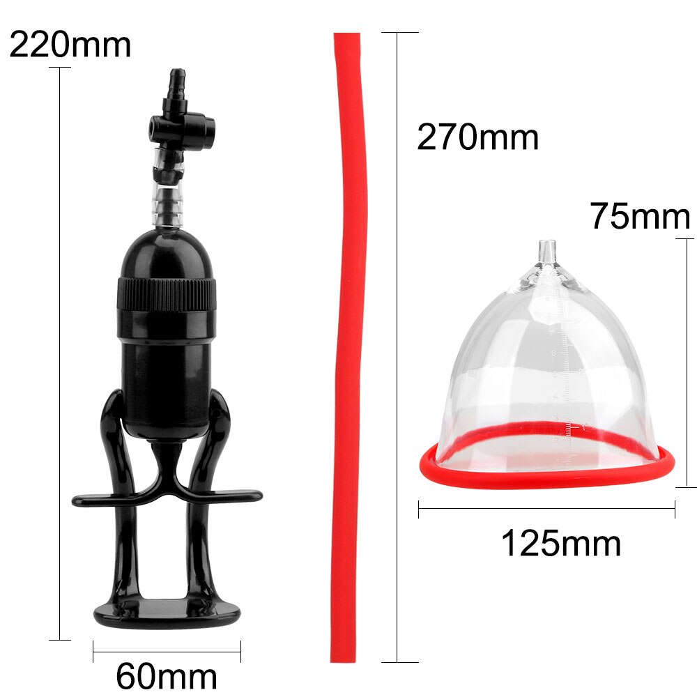 Sex Pumps Breast Enlarged Vacuum Sucke Vagina Sucking Cup Enhance Pump Couple Flirting Climax Bondage Toys Adult Products - buysextoyth