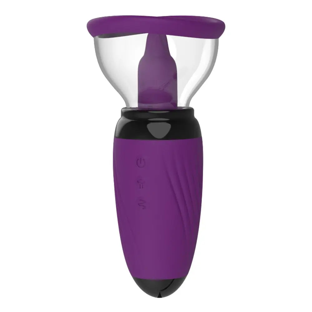 หัวนมดูดเครื่องลิ้นสั่น Sex Shop หญิง Masturbator Clitoral Stimulator หีเซ็กซ์ทอยสำหรับคู่ - buysextoyth