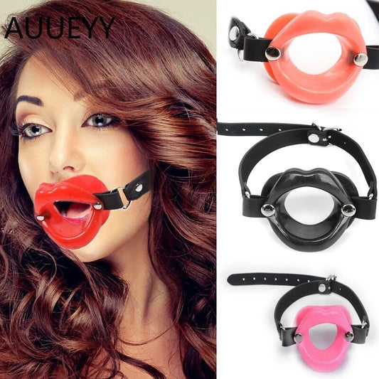 Sex Slave Silicone Lips O Ring Open Mouth Gag Oral Mouth Gag Ball Fetish Bdsm Bondage Restraints Erotic Toys Sex Toy for Couples - buysextoyth