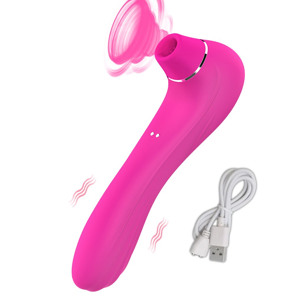 Sex Sucking Toys Vibrator Female Powerful Clitoris Sucker Blowjob Tongue Stimulator Nipple Vagina Pussy Pump for Women Adults 18 - buysextoyth