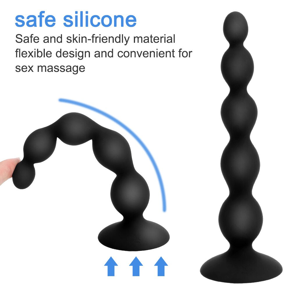 Sex Toy for Men Women Anal Beads 10 Speed Butt Plug Stimulator Prostate Massage Remote Control Vibrator Anal Vibrator Dual Motor - buysextoyth