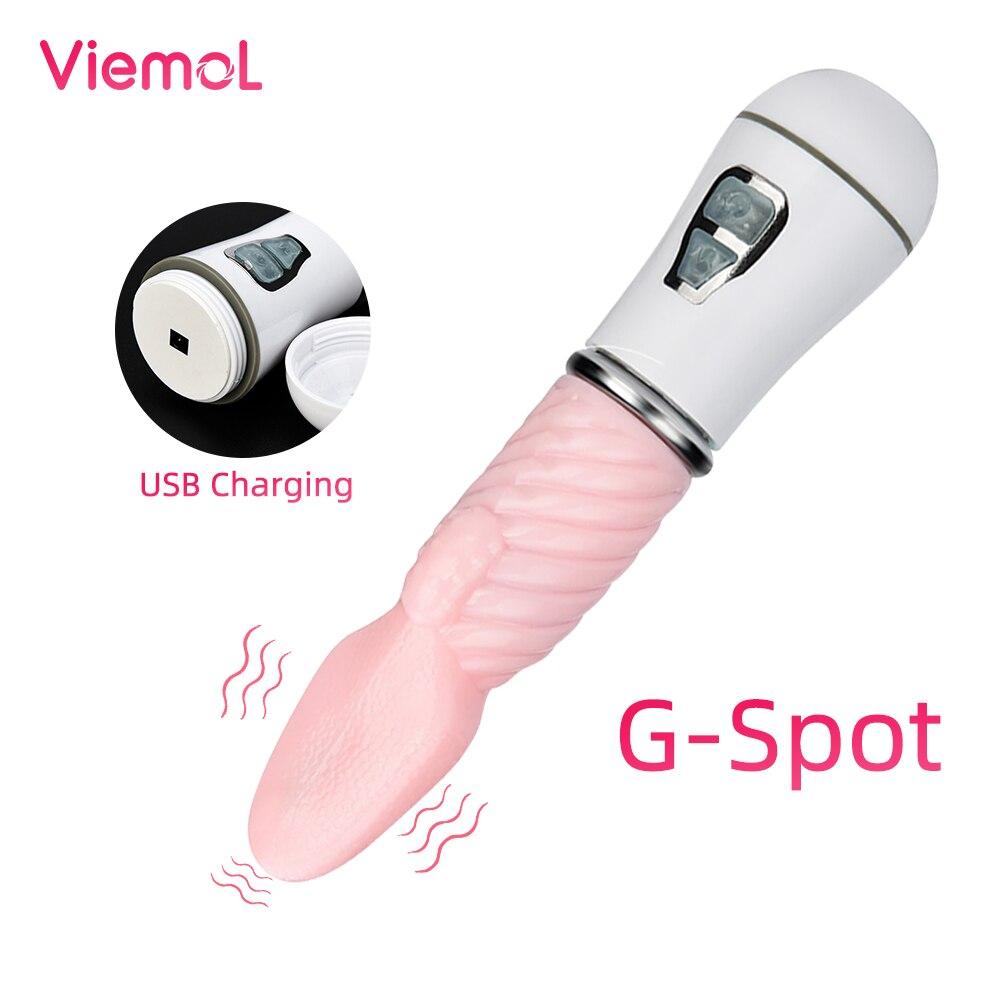 Sex Toy Tongue Vibrators Three-piece Gourd Mini AV Rod Vibration Massage Oral Licking Clitoris Stimulator Sex Toys for Woman - buysextoyth