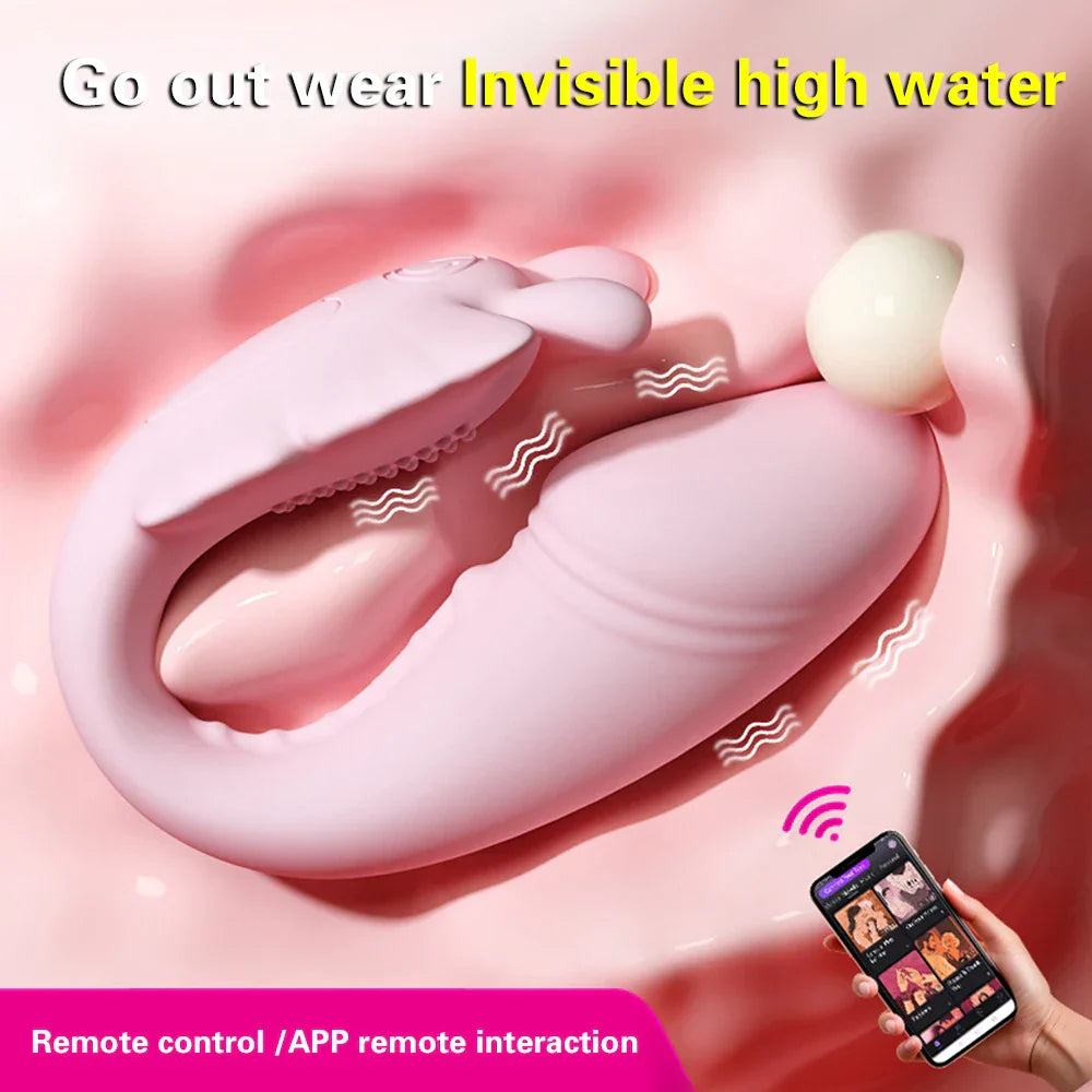 Sex Toys Bluetooth Female Vibrator Egg APP Control G Spot Stimulator Dildo Vibrating Vagina Balls Adult Goods for Women Panties - buysextoyth