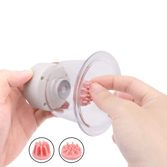 Sex Toys for Women Bra Massager Rotate Stimulation Breast Pump Breast Enlargement Vibrator Licking Nipple Sucker Sex Shop - buysextoyth