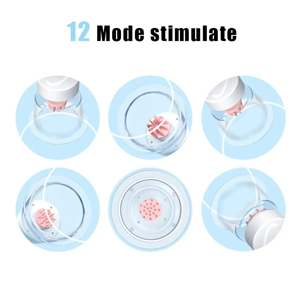 Sex Toys for Women Bra Massager Rotate Stimulation Breast Pump Breast Enlargement Vibrator Licking Nipple Sucker Sex Shop - buysextoyth