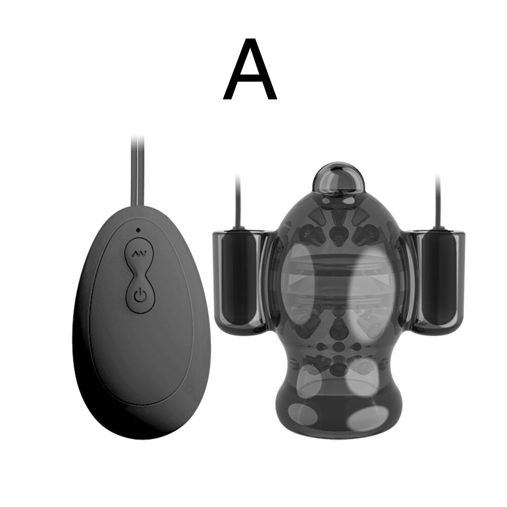 Sex Toys for Men Penis Trainer Glans Bullet Vibrator Penis Enhancement Delay Lasting Glans Trainer Erection Male Masturbation - buysextoyth