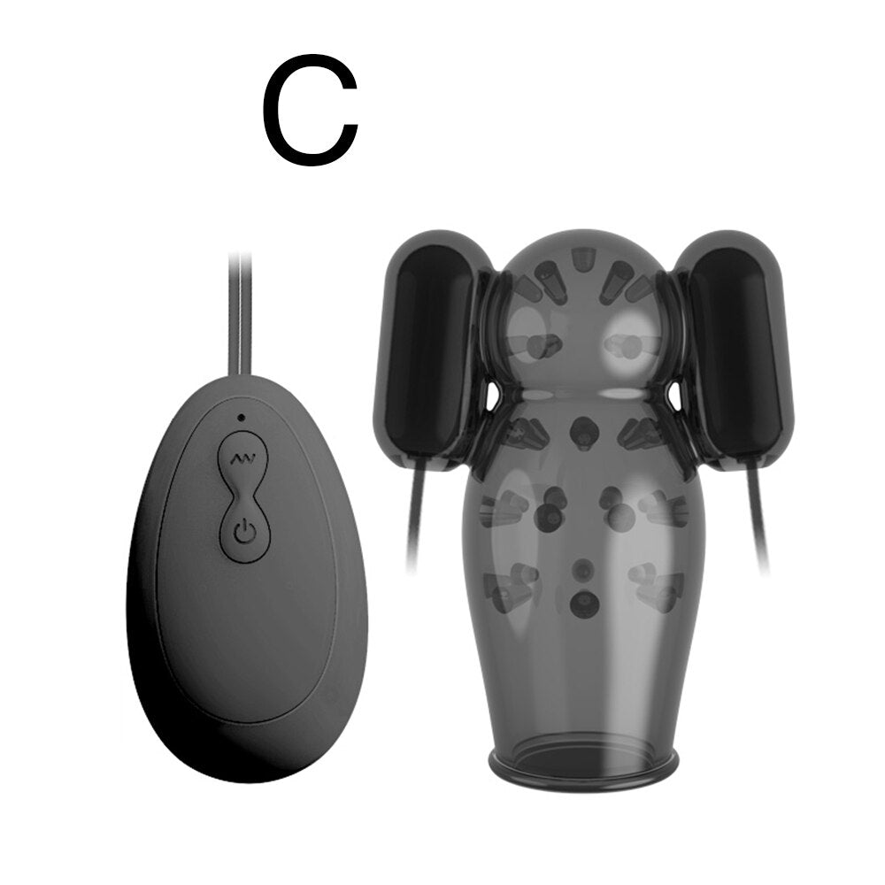 Sex Toys for Men Penis Trainer Glans Bullet Vibrator Penis Enhancement Delay Lasting Glans Trainer Erection Male Masturbation - buysextoyth