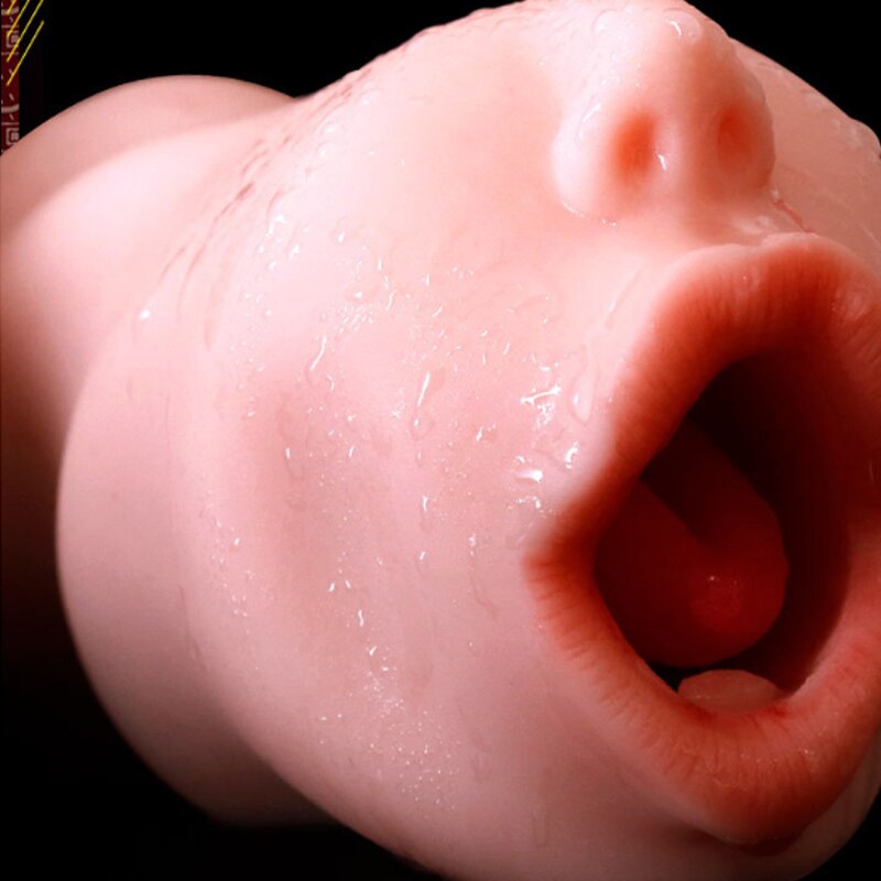 SexToys ชาย Masturbator คัพ Realistic ช่องคลอดประดิษฐ์ซิลิโคนพ็อกเก็ตหีลึกลิ้นดูดของเล่นสำหรับผู้ใหญ่สำหรับผู้ใหญ่ - buysextoyth