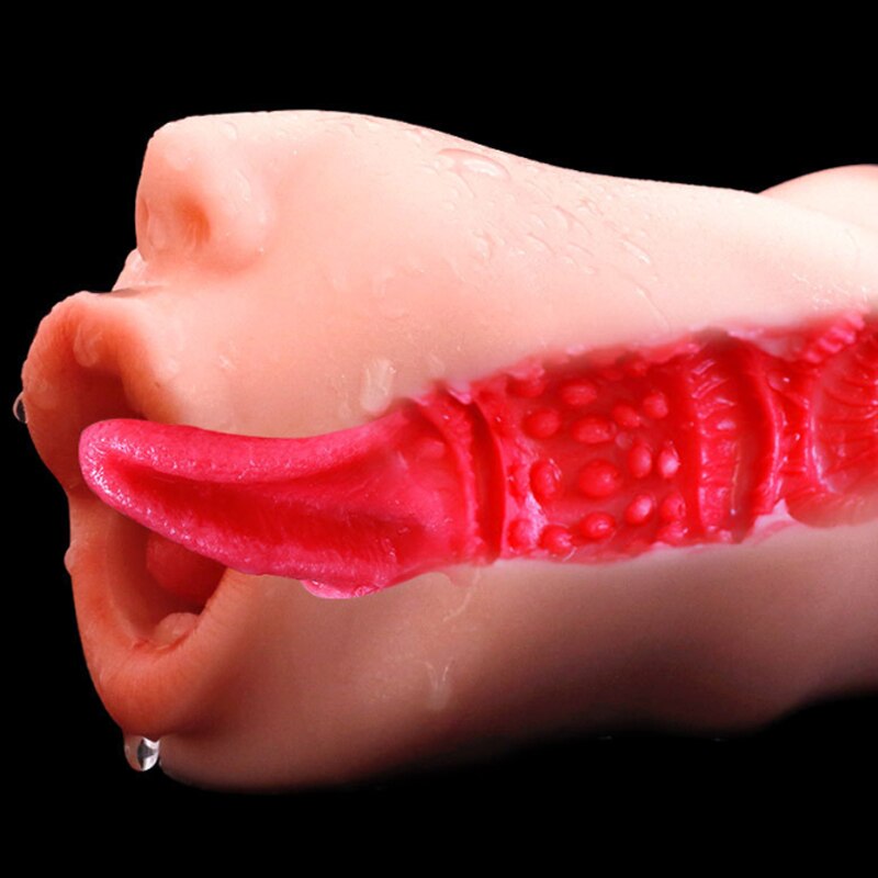 SexToys ชาย Masturbator คัพ Realistic ช่องคลอดประดิษฐ์ซิลิโคนพ็อกเก็ตหีลึกลิ้นดูดของเล่นสำหรับผู้ใหญ่สำหรับผู้ใหญ่ - buysextoyth