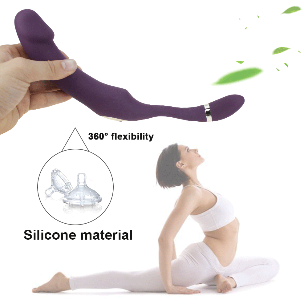 Sex Vibrator G-spot Simulate Soft Double-head Vibrate Sex Toys For Woman Clit Massager Rechargeable C-shape For Couple Fun - buysextoyth