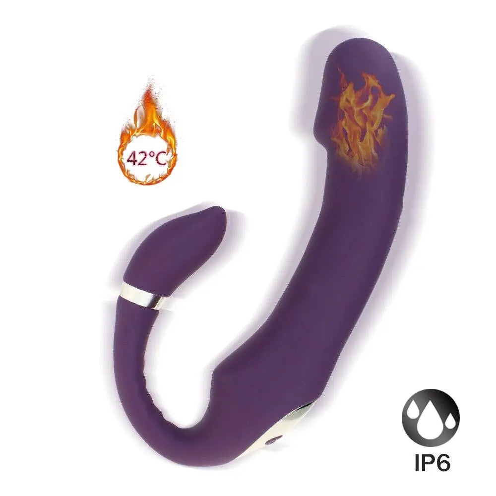 Sex Vibrator G-spot Simulate Soft Double-head Vibrate Sex Toys For Woman Clit Massager Rechargeable C-shape For Couple Fun - buysextoyth