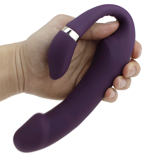 Sex Vibrator G-spot Simulate Soft Double-head Vibrate Sex Toys For Woman Clit Massager Rechargeable C-shape For Couple Fun - buysextoyth