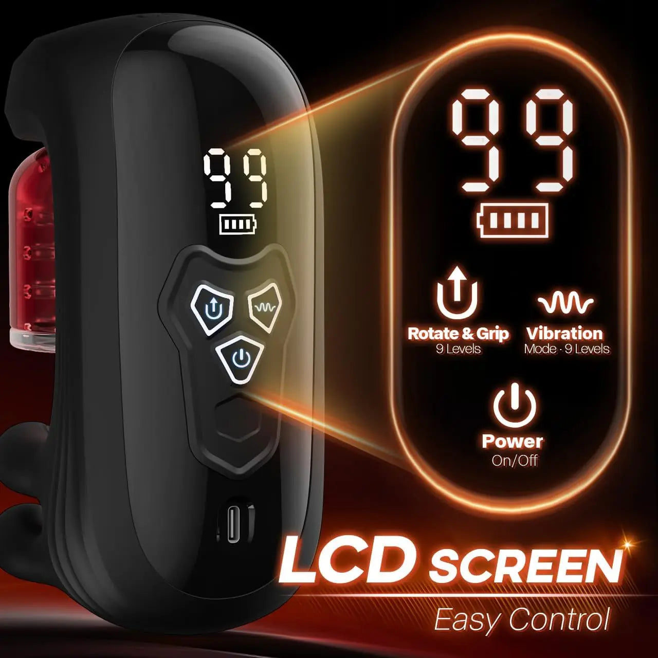 Tongue Licking Male Masturbator Blowjob Sex Machine Penis Stroker for Glans Training Stimulation Endurance Adult Sex Toy for Men - buysextoyth