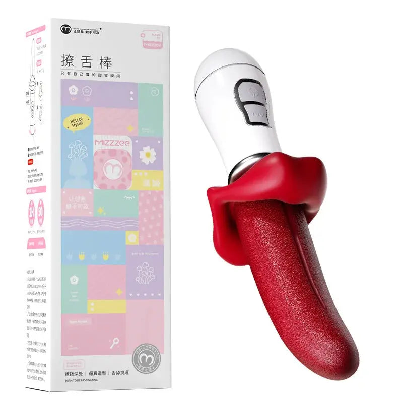 Powerful Tongue Licking Vibrator Adult Sex Toy For Women Female Masturbation Nipple Vagina Clitoris Stimulator G Spot Vibrators - buysextoyth