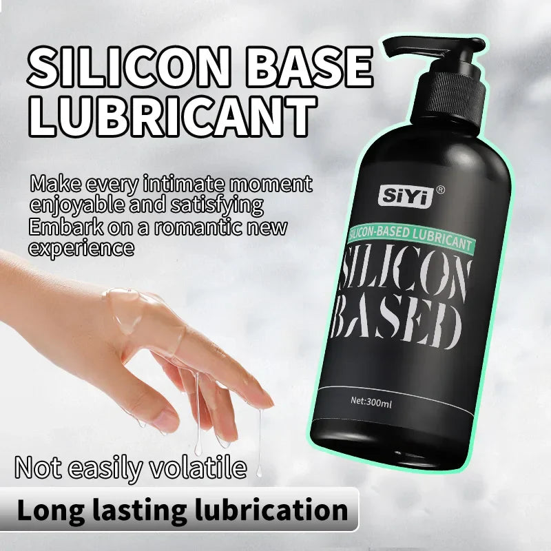 120ml/300ml Silicone-Based Lube with Press Pump. Long-Lasting Stringy Anal Lubricant Suitable for Bathroom and Underwater Use - buysextoyth