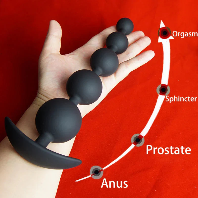 Silicone Anal Beads Dilator.Big Annals Balls.Long Ass Anus But Butt Plug.Analplug Buttplug Butplug.Analsex Prostate Sex Toys - buysextoyth