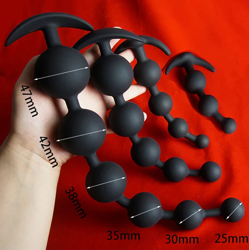 Silicone Anal Beads Dilator.Big Annals Balls.Long Ass Anus But Butt Plug.Analplug Buttplug Butplug.Analsex Prostate Sex Toys - buysextoyth