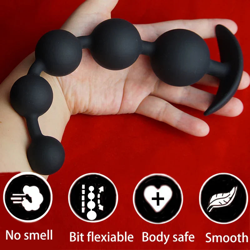 Silicone Anal Beads Dilator.Big Annals Balls.Long Ass Anus But Butt Plug.Analplug Buttplug Butplug.Analsex Prostate Sex Toys - buysextoyth