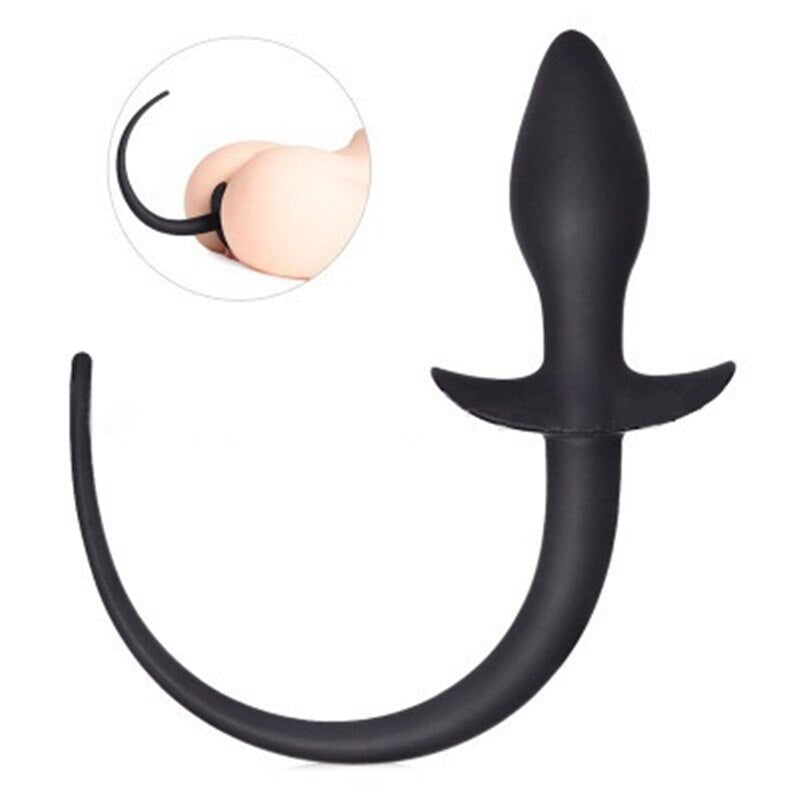 Silicone Dog Tail Anal Toys G-spot Stimulator Butt Plug Slave Anal Expander Women Men Gay Sex Game BDSM Erotic Toys Sex Products - buysextoyth