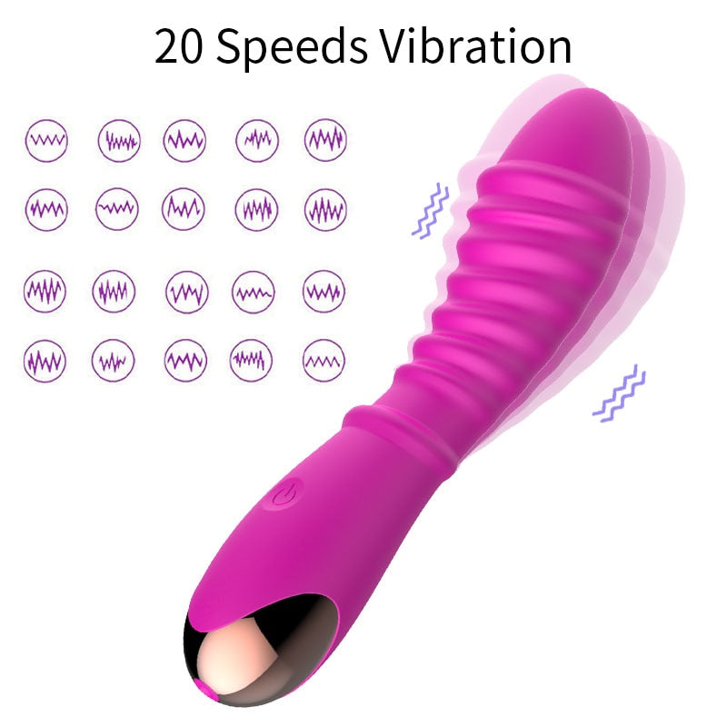 Silicone G Spot Dildo Vibrators for Women Waterproof 20 Speeds Vibrador Clitoris Massager Female Masturbator Sex Toys for Woman - buysextoyth