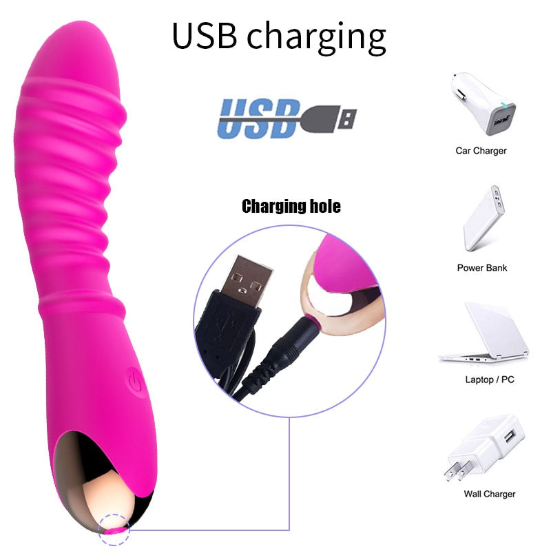 Silicone G Spot Dildo Vibrators for Women Waterproof 20 Speeds Vibrador Clitoris Massager Female Masturbator Sex Toys for Woman - buysextoyth