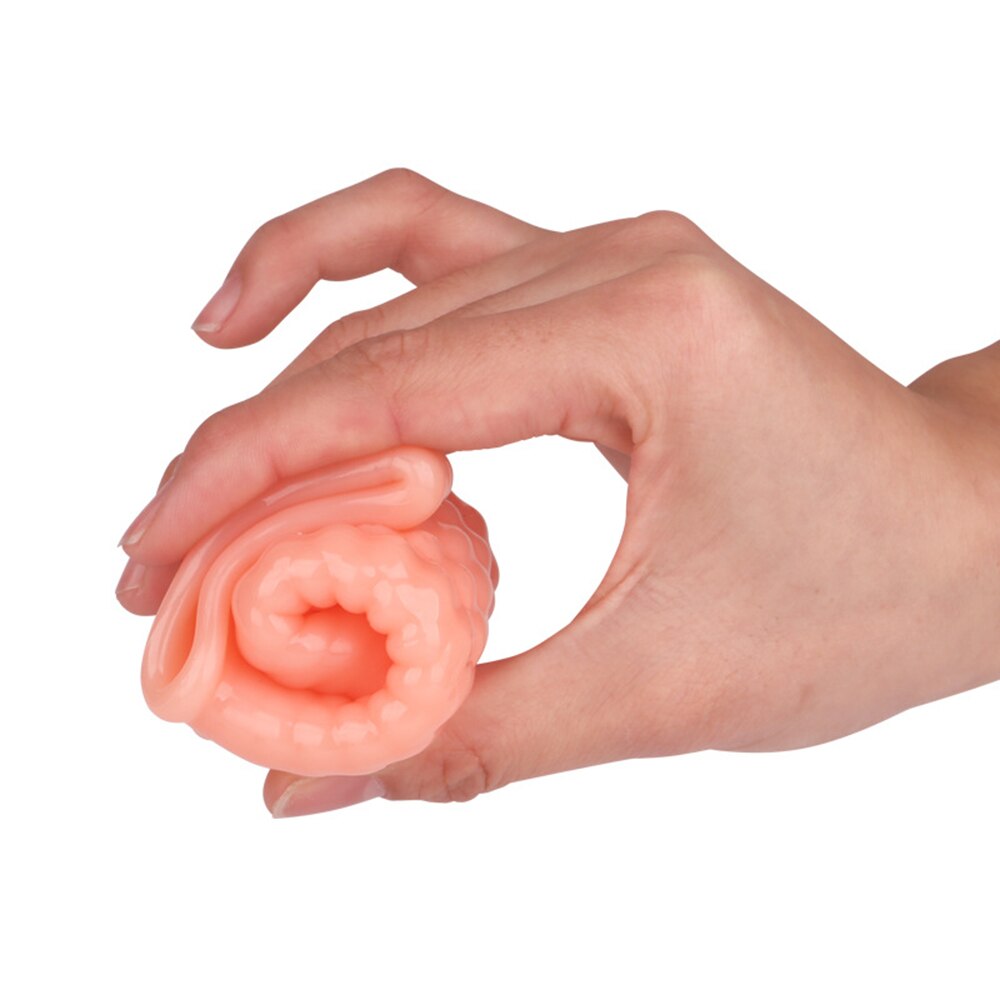 Silicone Reusable Penis Sleeve Flexible Glans Penis Enlarger Extender Delay Ejaculation Cock Ring Sleeve Adult Sex Toys for Men - buysextoyth