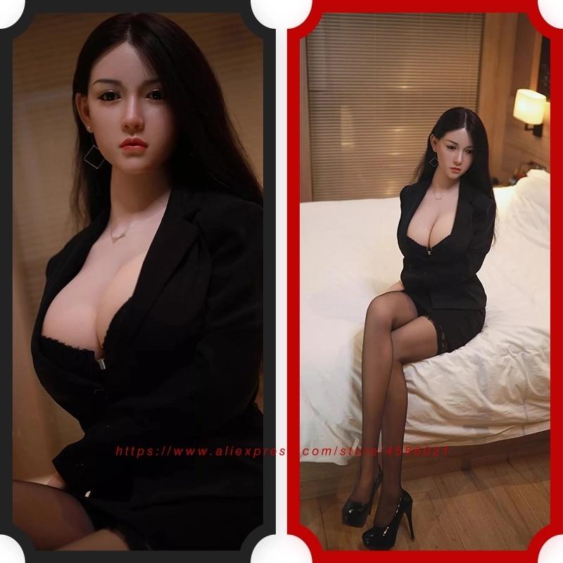 160CM Silicone Sex Dolls Japanese Real Sexy Dolls for Men Lifelike Breast Realistic Vaginal Oral Anal Adult Love Dolls - buysextoyth