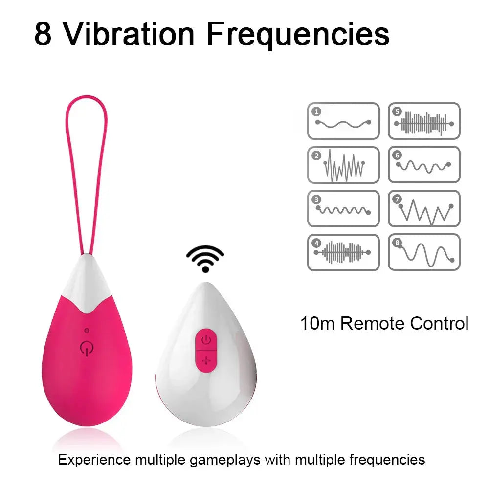 Silicone Vibrating Eggs Wireless Vaginal Ball Vibrating Exercises Smart Love Ball Remote Jump Eggs Vibrator Sex Toys for Women - buysextoyth