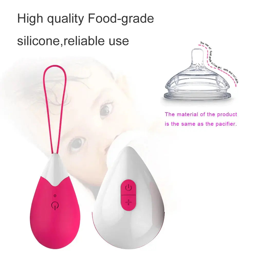 Silicone Vibrating Eggs Wireless Vaginal Ball Vibrating Exercises Smart Love Ball Remote Jump Eggs Vibrator Sex Toys for Women - buysextoyth