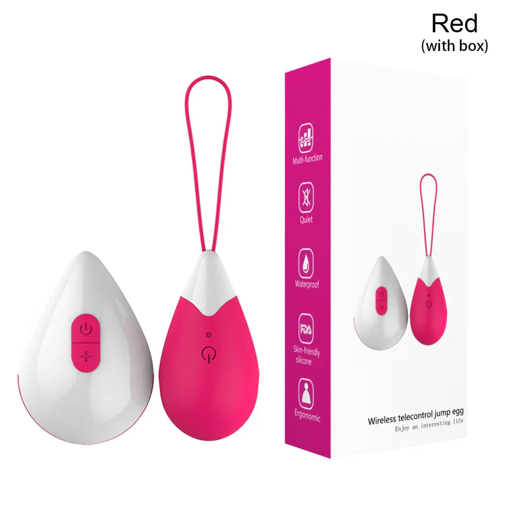 Silicone Vibrating Eggs Wireless Vaginal Ball Vibrating Exercises Smart Love Ball Remote Jump Eggs Vibrator Sex Toys for Women - buysextoyth