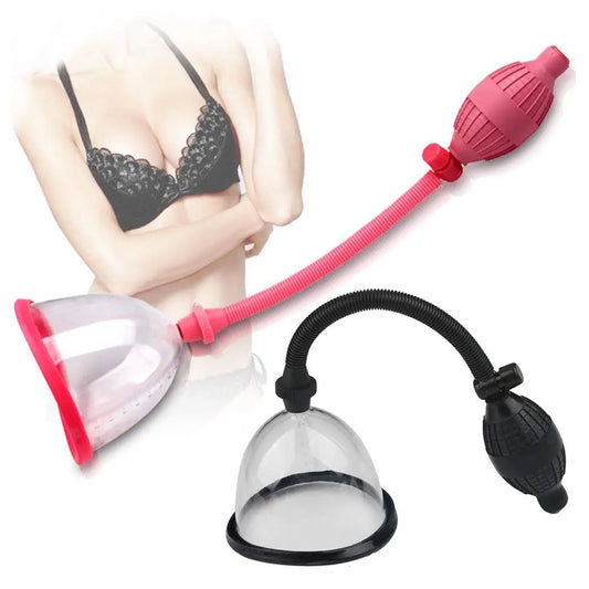 Single Manual Vacuum Pump Breast Suction Enlargement Boob Enhancement Sucker Lifting Vacuum Suction Cupping Suction 33sextoys