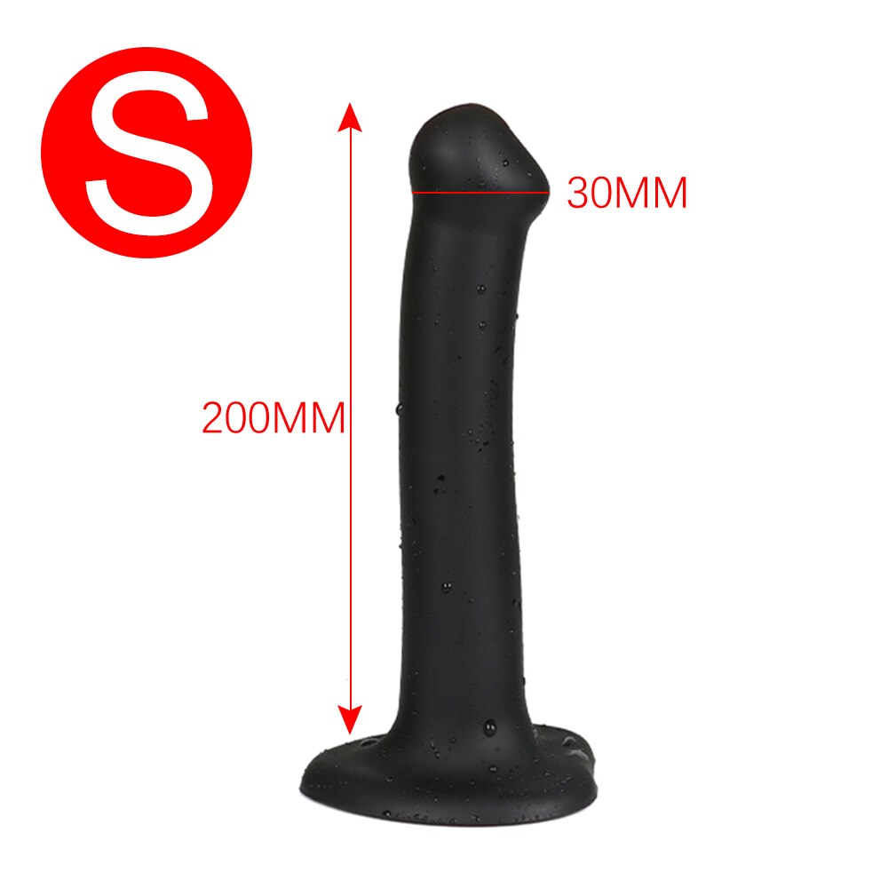 Slender Anal Plug Powerful Suction Cup Soft Dildo G-spot Vaginal Stimulator Butt Plug Prostate Massager Sex Toys for Man Woman - buysextoyth