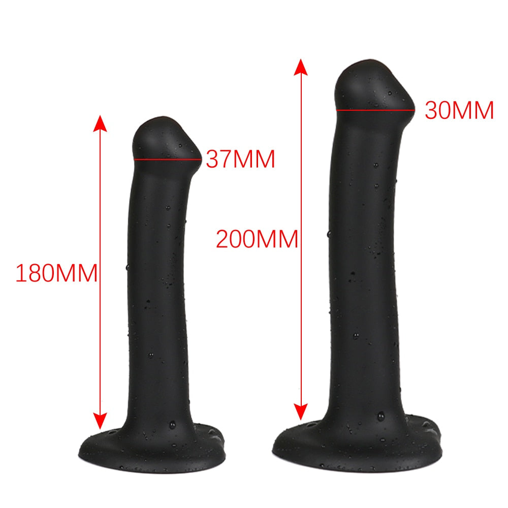 Slender Anal Plug Powerful Suction Cup Soft Dildo G-spot Vaginal Stimulator Butt Plug Prostate Massager Sex Toys for Man Woman - buysextoyth