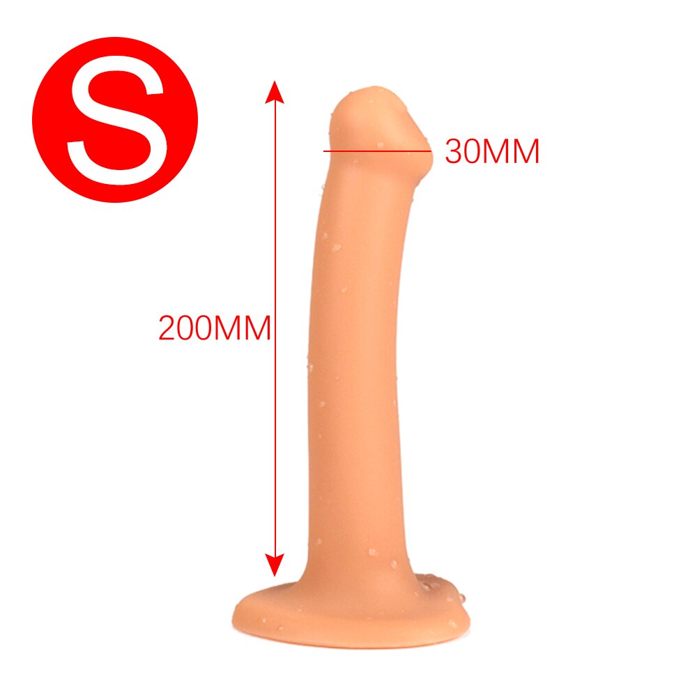 Slender Anal Plug Powerful Suction Cup Soft Dildo G-spot Vaginal Stimulator Butt Plug Prostate Massager Sex Toys for Man Woman - buysextoyth