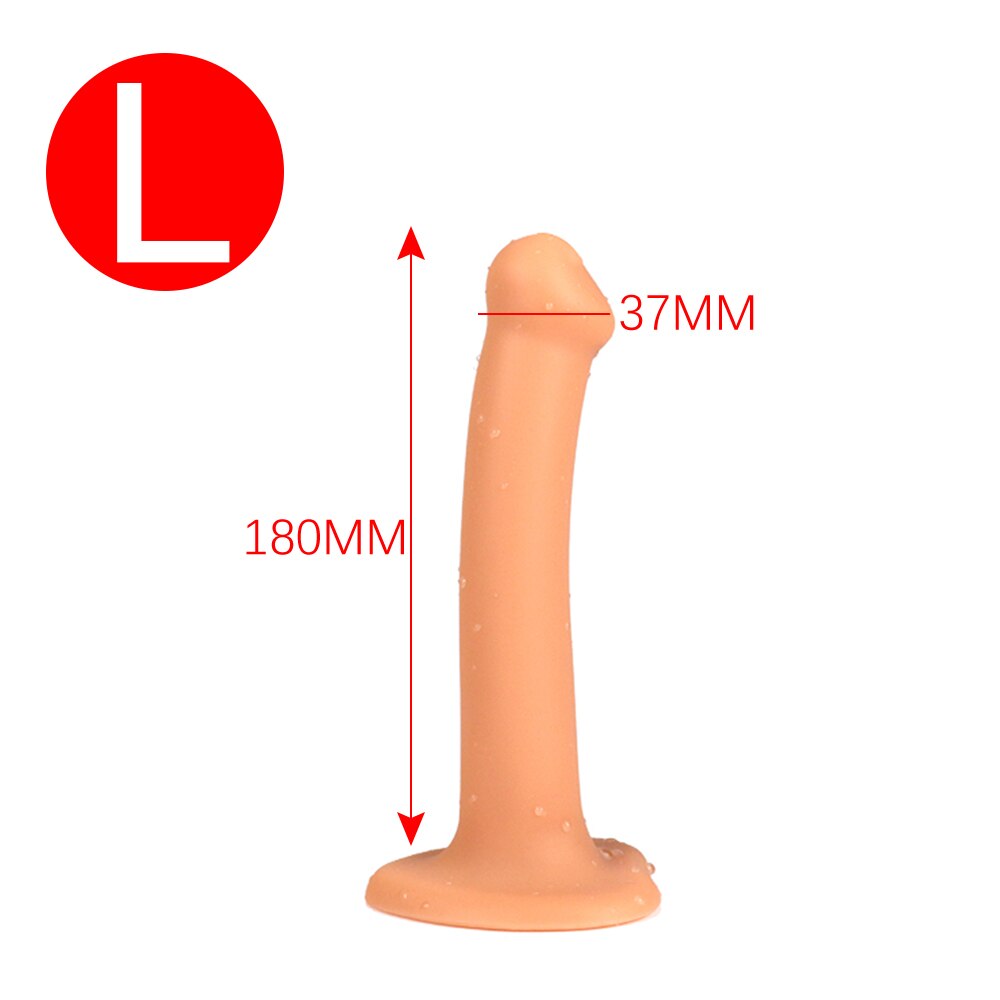 Slender Anal Plug Powerful Suction Cup Soft Dildo G-spot Vaginal Stimulator Butt Plug Prostate Massager Sex Toys for Man Woman - buysextoyth