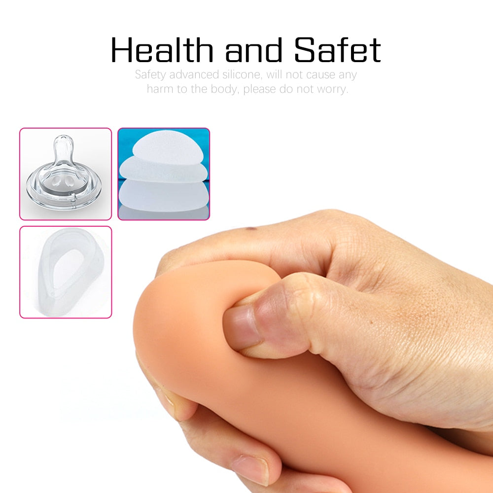 Slender Anal Plug Powerful Suction Cup Soft Dildo G-spot Vaginal Stimulator Butt Plug Prostate Massager Sex Toys for Man Woman - buysextoyth