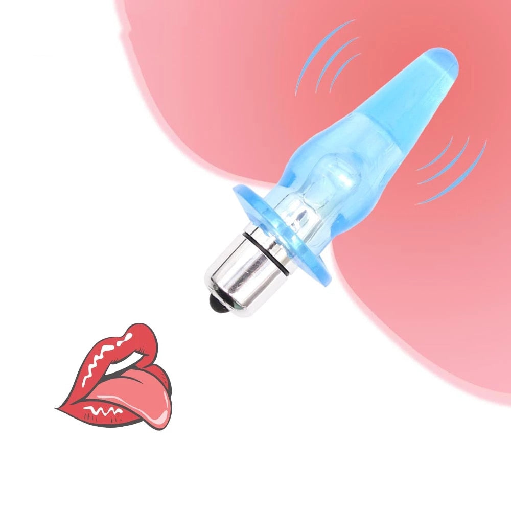 Smooth Anal Vibrator Dildo Butt Silicone Plug Prostate Massage Anal Beads Vibrator Sex Toys for Women Adult Products - buysextoyth
