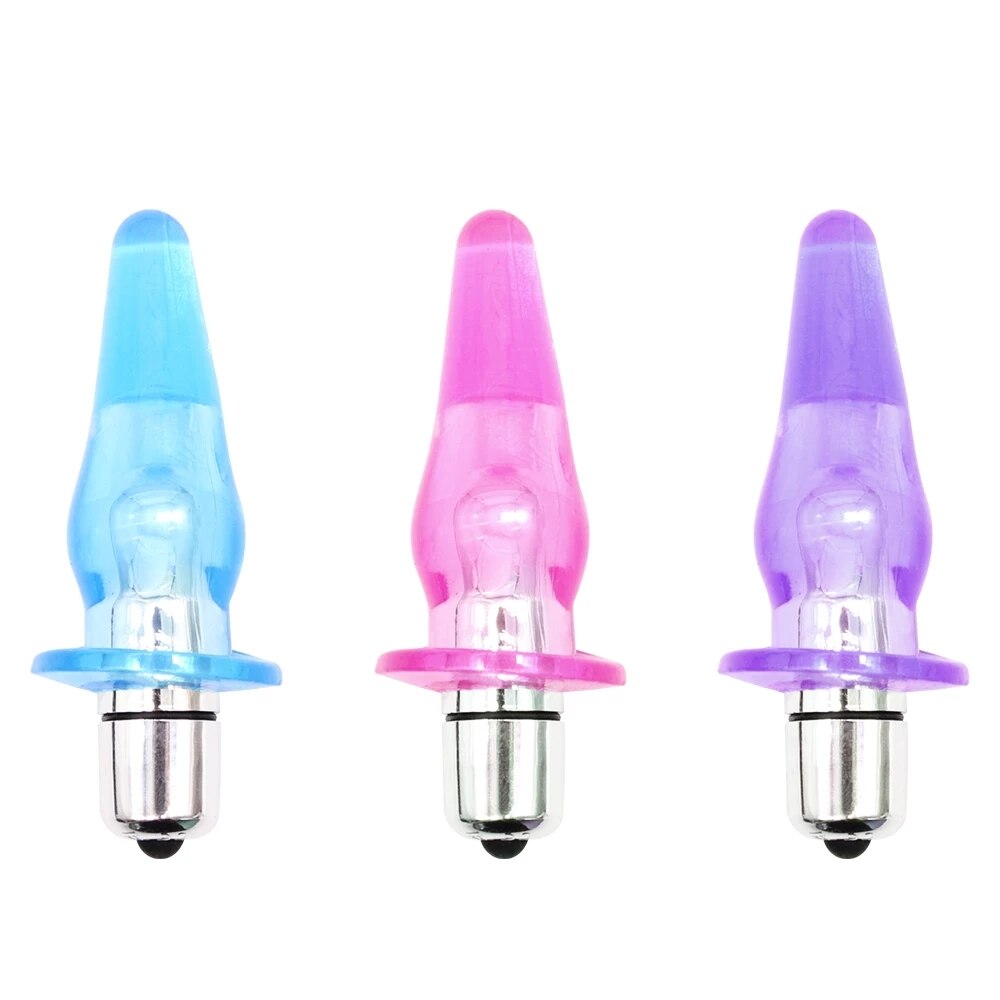 Smooth Anal Vibrator Dildo Butt Silicone Plug Prostate Massage Anal Beads Vibrator Sex Toys for Women Adult Products - buysextoyth