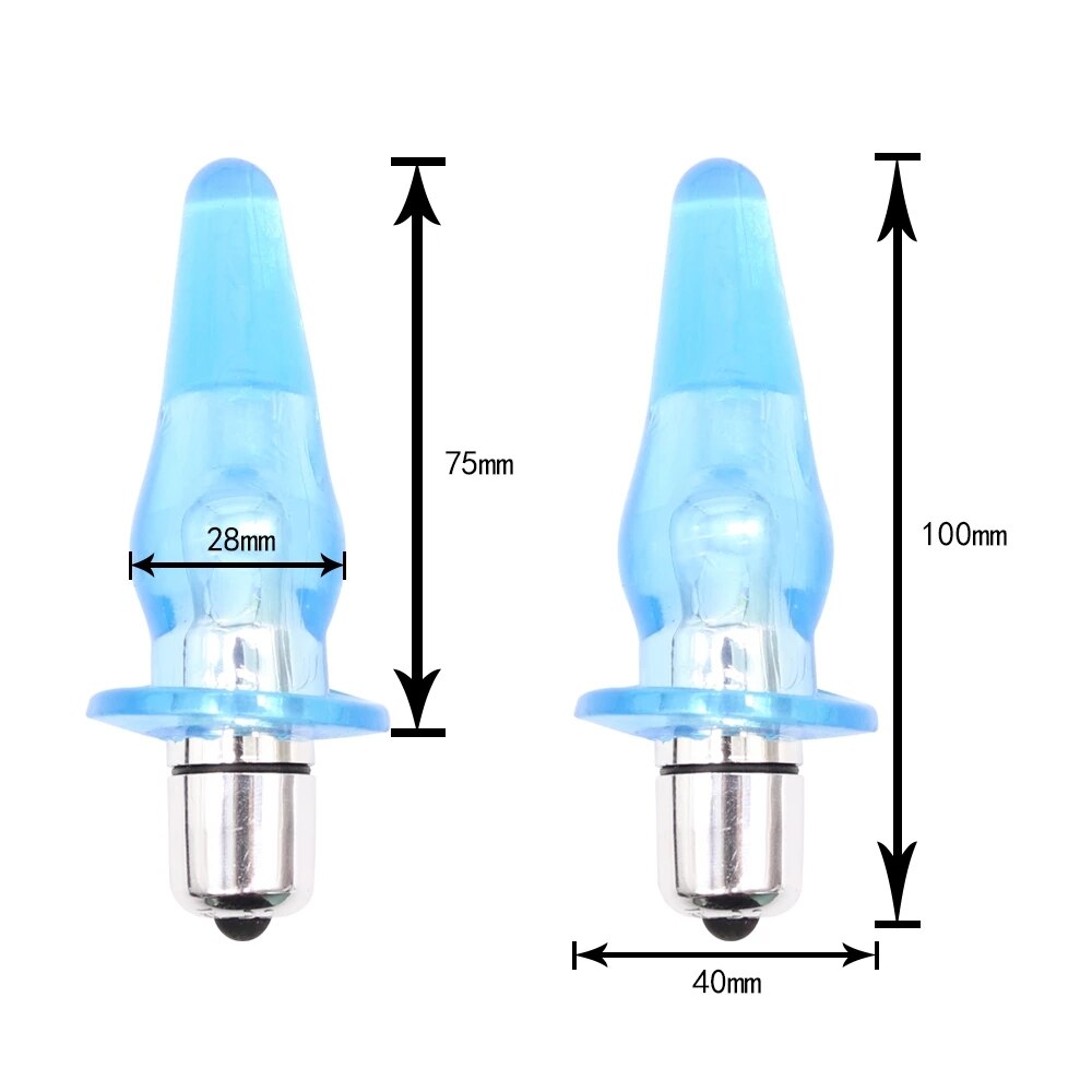 Smooth Anal Vibrator Dildo Butt Silicone Plug Prostate Massage Anal Beads Vibrator Sex Toys for Women Adult Products - buysextoyth