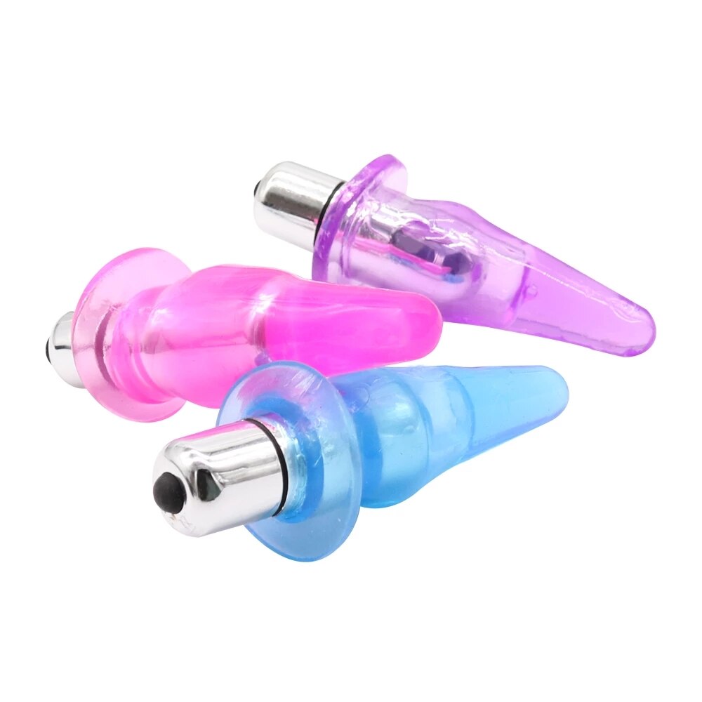 Smooth Anal Vibrator Dildo Butt Silicone Plug Prostate Massage Anal Beads Vibrator Sex Toys for Women Adult Products - buysextoyth