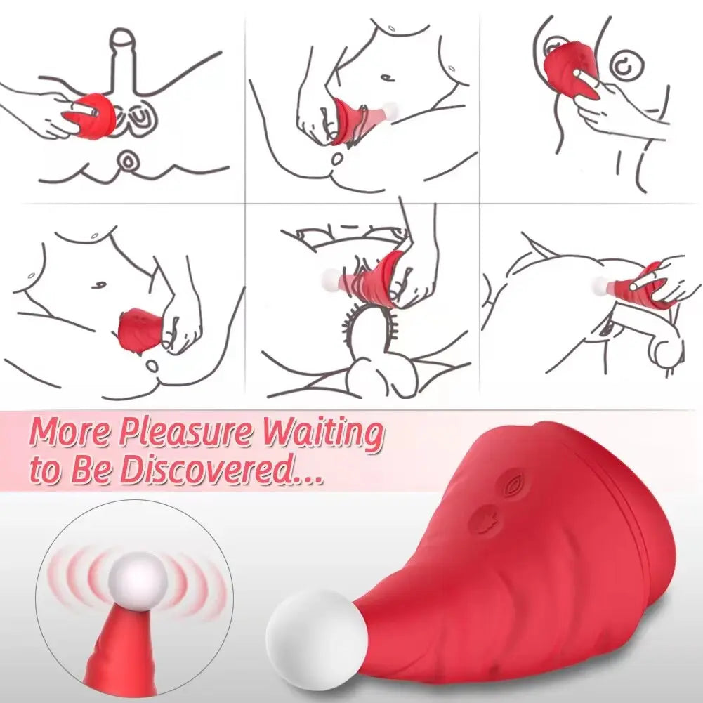 Snowman Clit Sucker Vibrator เซ็กซ์ทอยสำหรับผู้หญิงผู้ใหญ่18หัวนมคริสต์มาสหญิง Clitoris สูญญากาศกระตุ้นอมควย Oral thai-adult