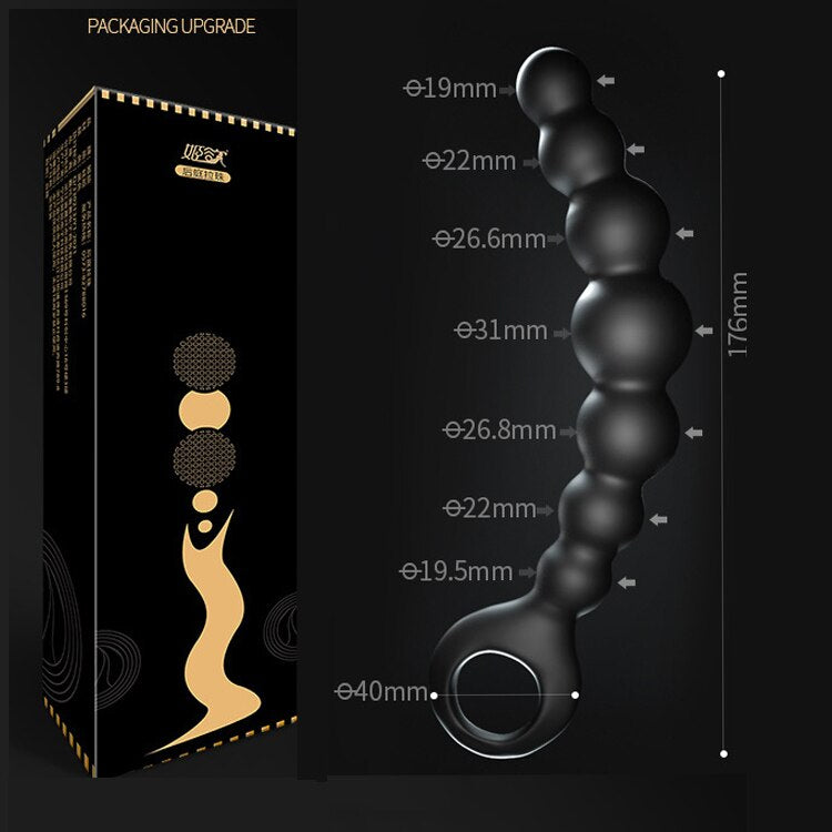 Soft Anal Dildo Butt Plug Prostate Massager Adults Gay Phalluses Anal Plug Beads Sex Toys for Men Bdsm Toys for Woman Anal Toys - buysextoyth