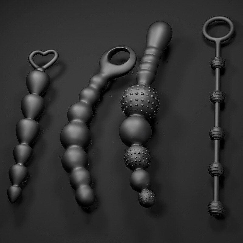 Soft Anal Dildo Butt Plug Prostate Massager Adults Gay Phalluses Anal Plug Beads Sex Toys for Men Bdsm Toys for Woman Anal Toys - buysextoyth