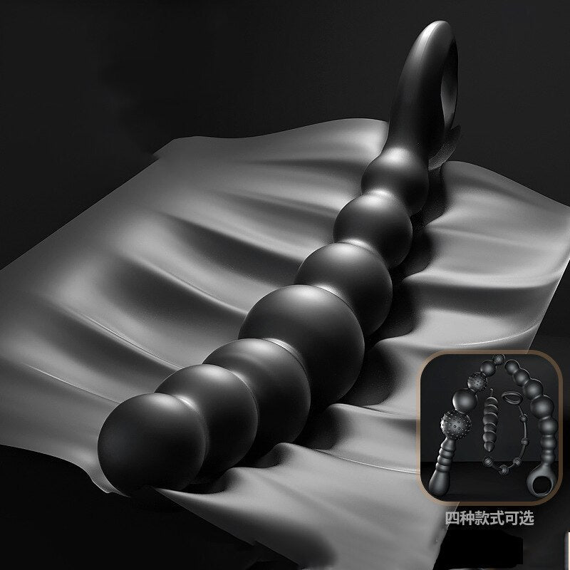 Soft Anal Dildo Butt Plug Prostate Massager Adults Gay Phalluses Anal Plug Beads Sex Toys for Men Bdsm Toys for Woman Anal Toys - buysextoyth