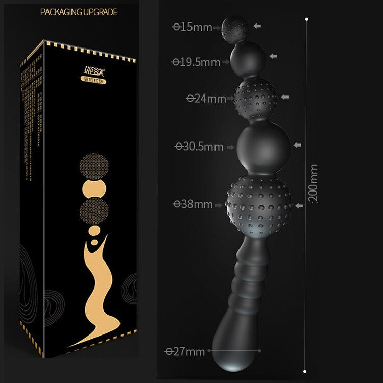 Soft Anal Dildo Butt Plug Prostate Massager Adults Gay Phalluses Anal Plug Beads Sex Toys for Men Bdsm Toys for Woman Anal Toys - buysextoyth